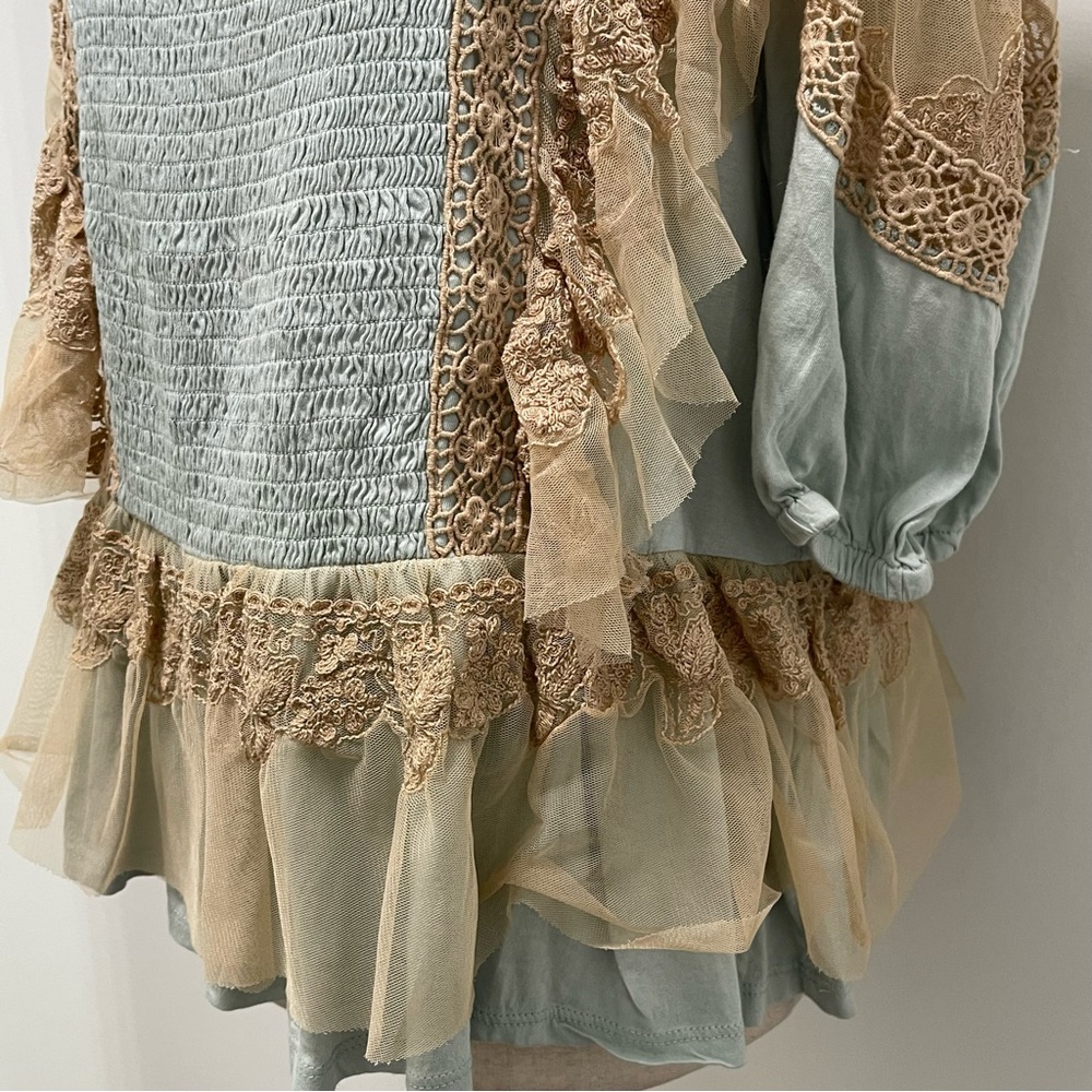 Anthropologie Forever That Girl Boho Peplum Princess Top - Picture 6 of 15